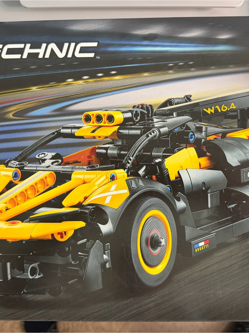 LEGO Technics Yellow and Black W16.4 Performance Race Car Building Set